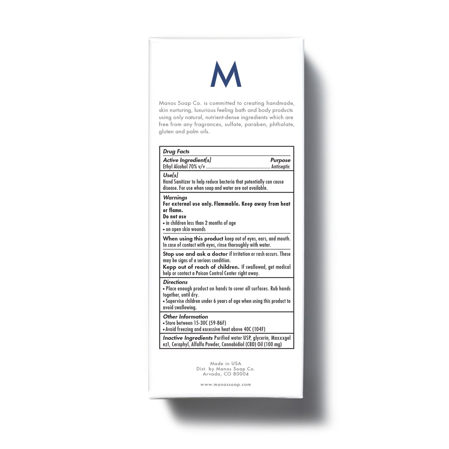 Cannabidiol CBD Oil Hand Sanitizer