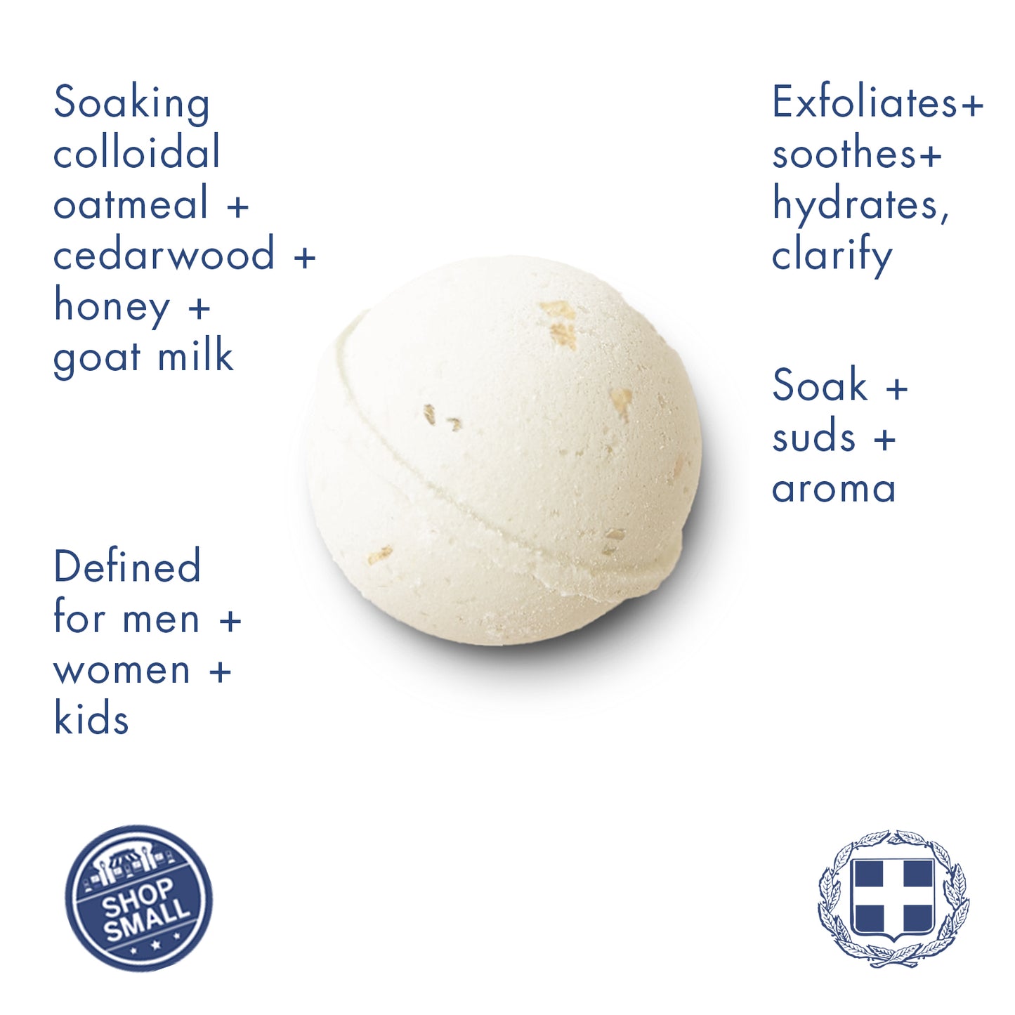 Oatmeal Milk Honey Bath Bomb