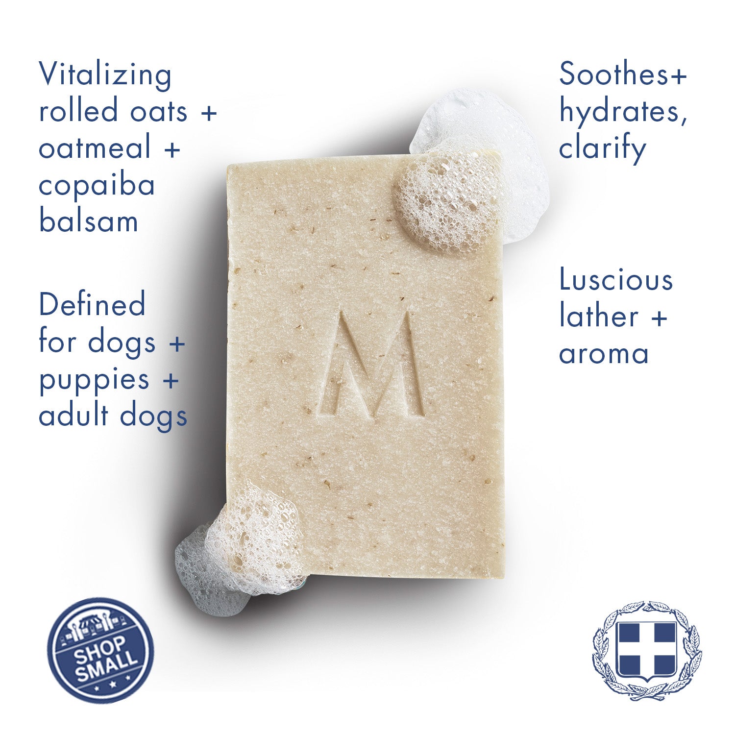 Dog Shampoo Soap Bar Dog Care Manos Soap Co.
